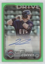 2024 Topps Pro Debut Green Foil Auto 39/99 Cutter Coffey #PD-113 Auto w5b