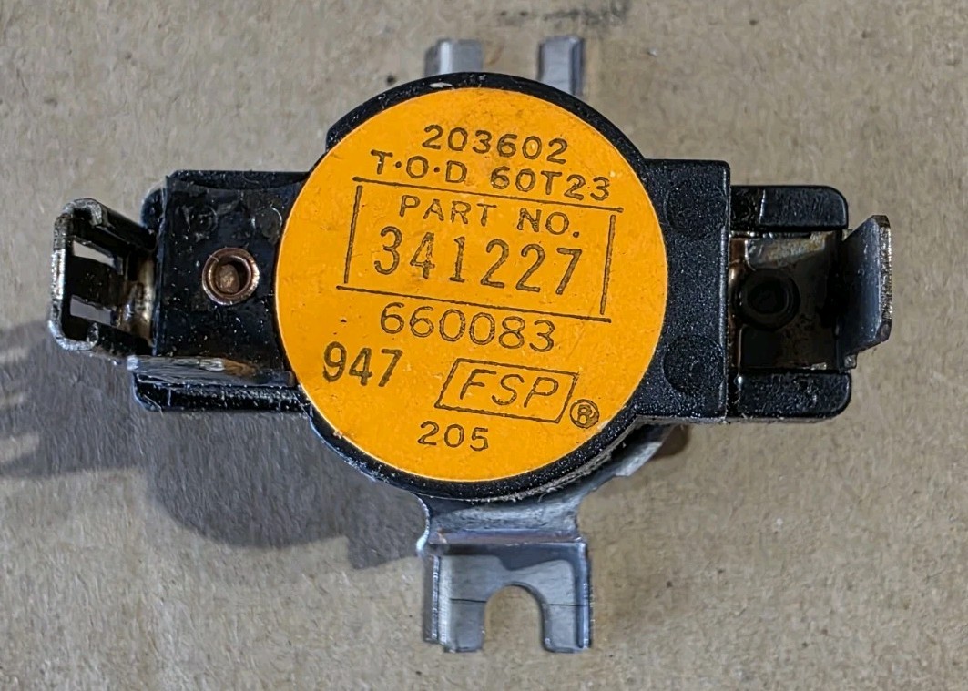 Kit térmico FSP 239283 con termostato y terminales 341227 - OEM Whirlpool NOS