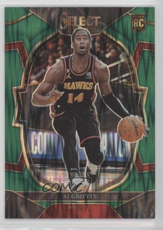 2022-23 Panini Select Concourse Green Shock Prizm AJ Griffin #88 1d4q