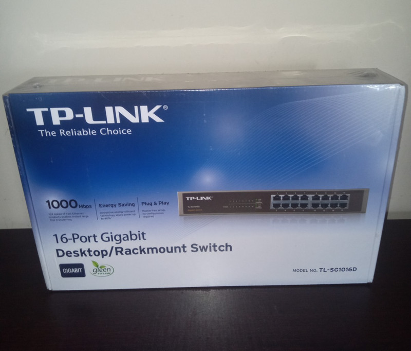 TP-LINK 16-Port Switch LAN Gigabit Desktop/  Rack Mountable TL-SG1016D NEW