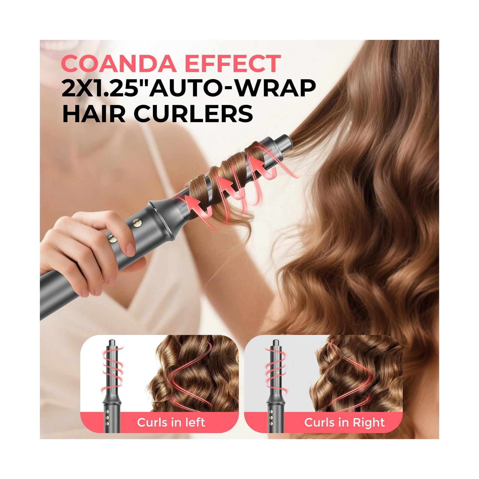 5 in 1 Hair Styler&Hair Dryer Brush,High-Speed Frizz-Free Blow Drye... Fast Ship