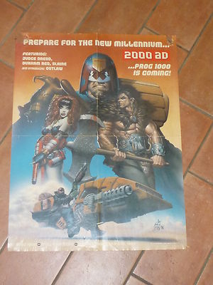 2000 AD Comic - Prog 1000 Prmotional Poster - Date 1996 - STAR TREK Harbinger