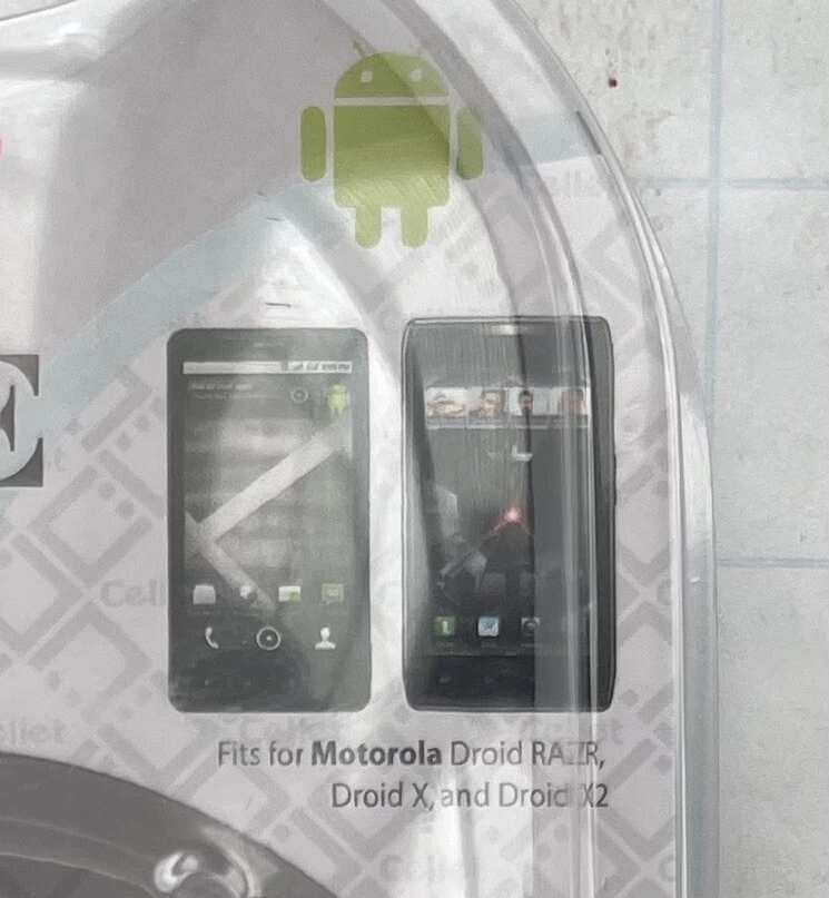 Cellet Black Noble Leather Cell Case. Motorola Droid RAZR Droid X Droid X2 - Image 2 of 4