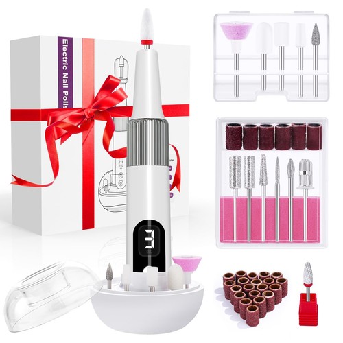 Cordless 13 in 1 Electric Nail File Set Rechargeable Nail Grinder Kit Manicure