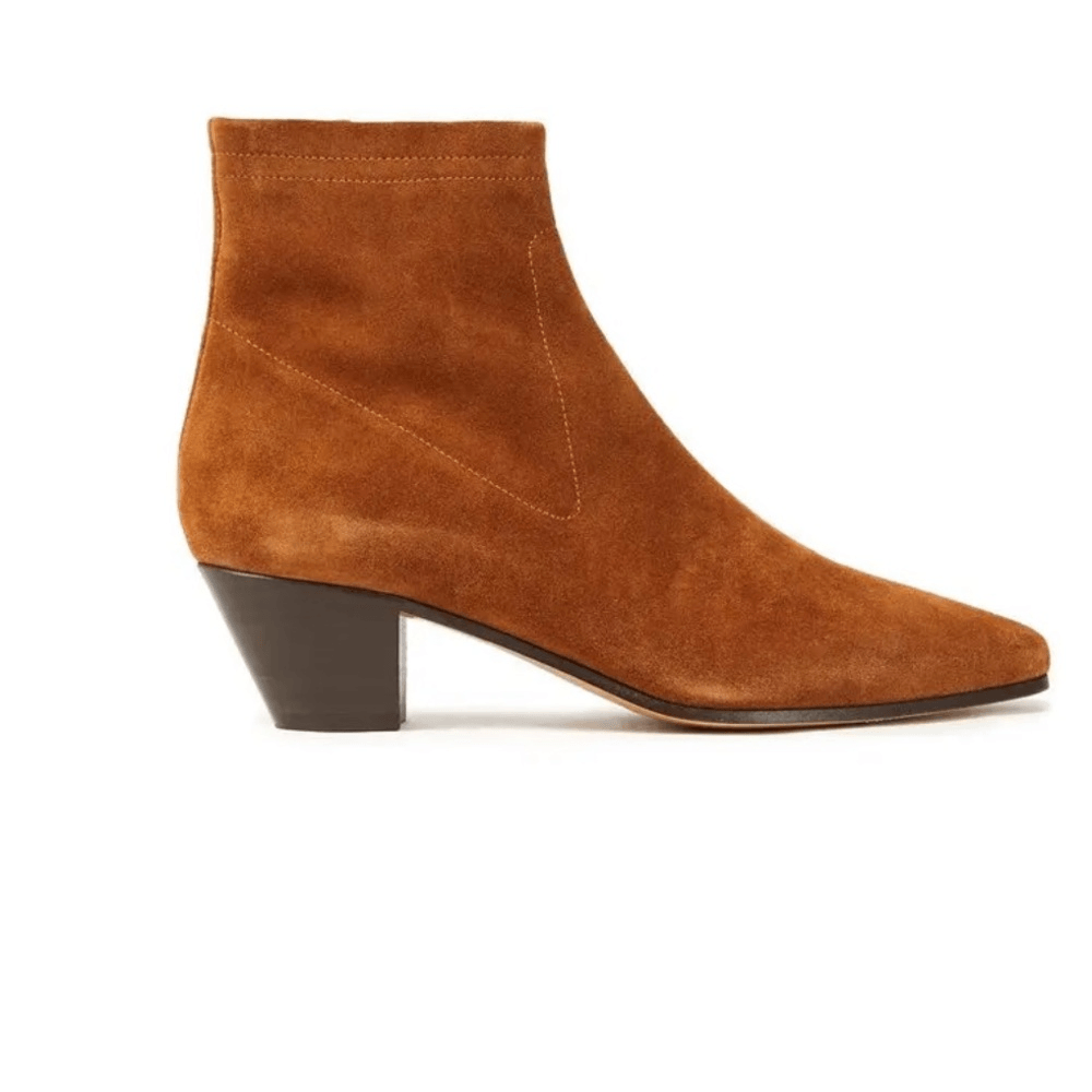 MAJE Flika Suede Ankle Boots - Tan New in box size 37