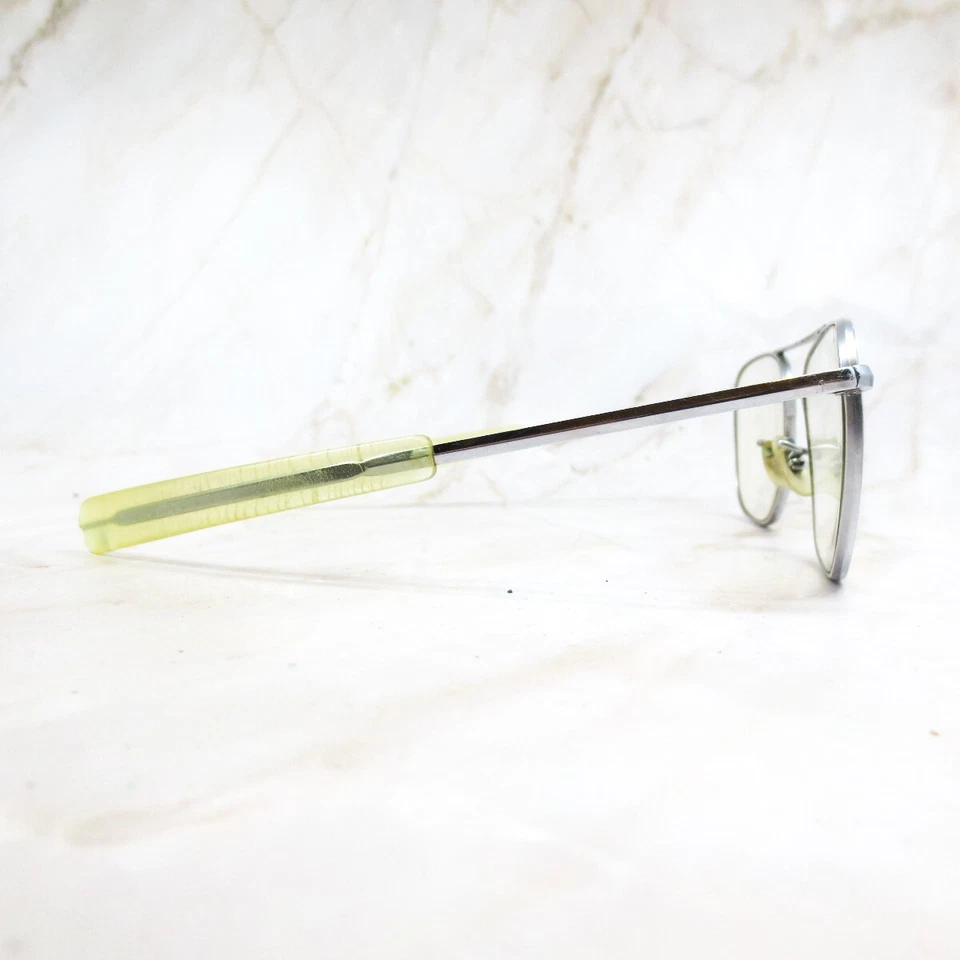 AO American Optical 5 1/2 Eyeglasses Frame Men's Silver Metal Full Rim Square - Image 4 of 4