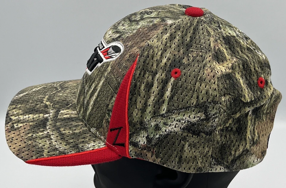 Abbotsford Heat Minor League AHL Hockey Sample Zephyr Stretch M/L Camo Hat Rare - Image 2 of 4