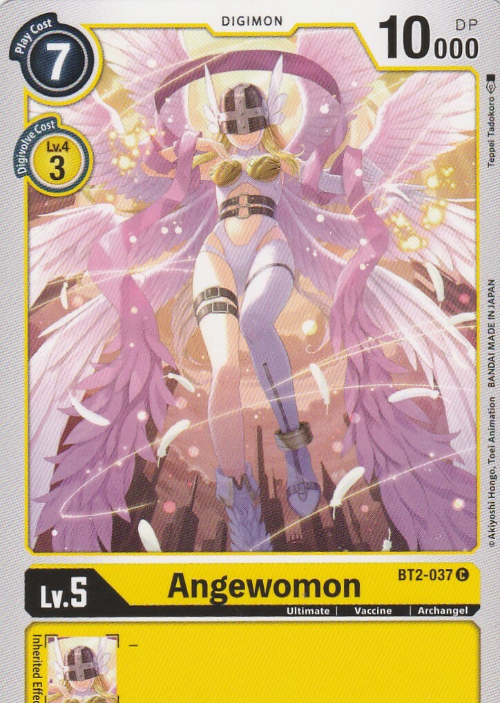 digimon card game angewomon TCG Alternate Art EX1-030 Holo Near Mint [Your Turn] [Once Per Turn] When you play a Digimon with [Four Great Dragons] in its traits or place [Trial of the Four Great Dragons] in your battle area Bo-955 Angewomon Gold Rare Digimon