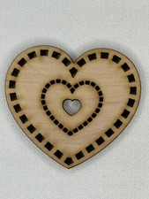 Custom Laser Cut Unfinished Heart Shape Wood Cutouts