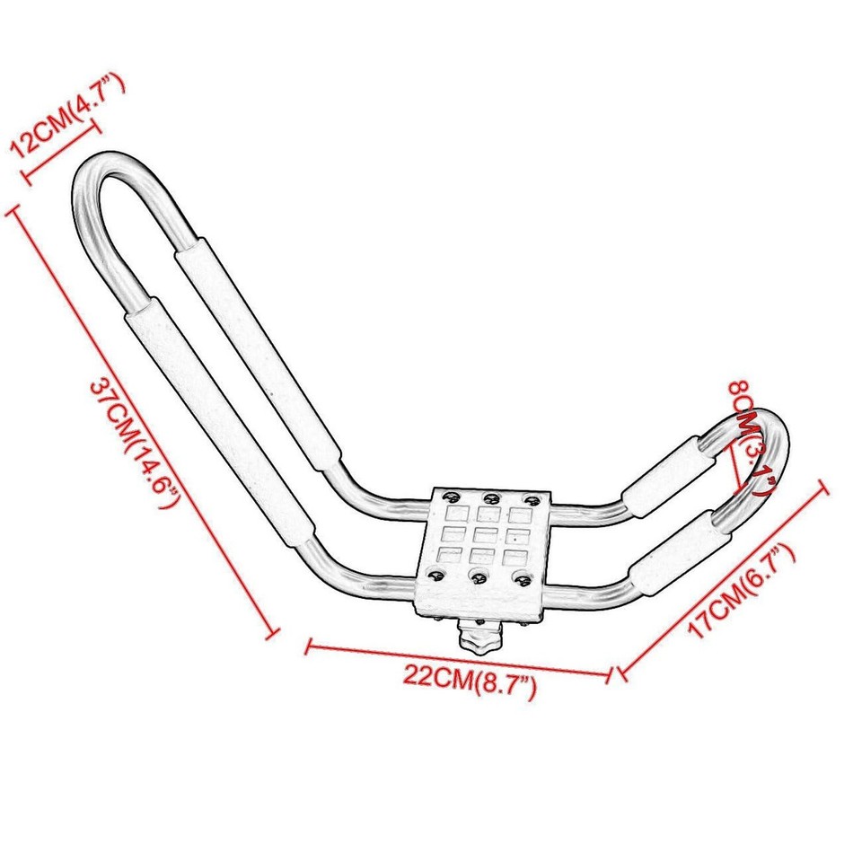 ECOTRIC Universal Kayak Roof Rack JBar Rack HD Kayak Carrier Holder