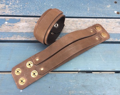 Echt Leder Armband Armband Farb- & Breitenwahl handgefertigte Manschetten
