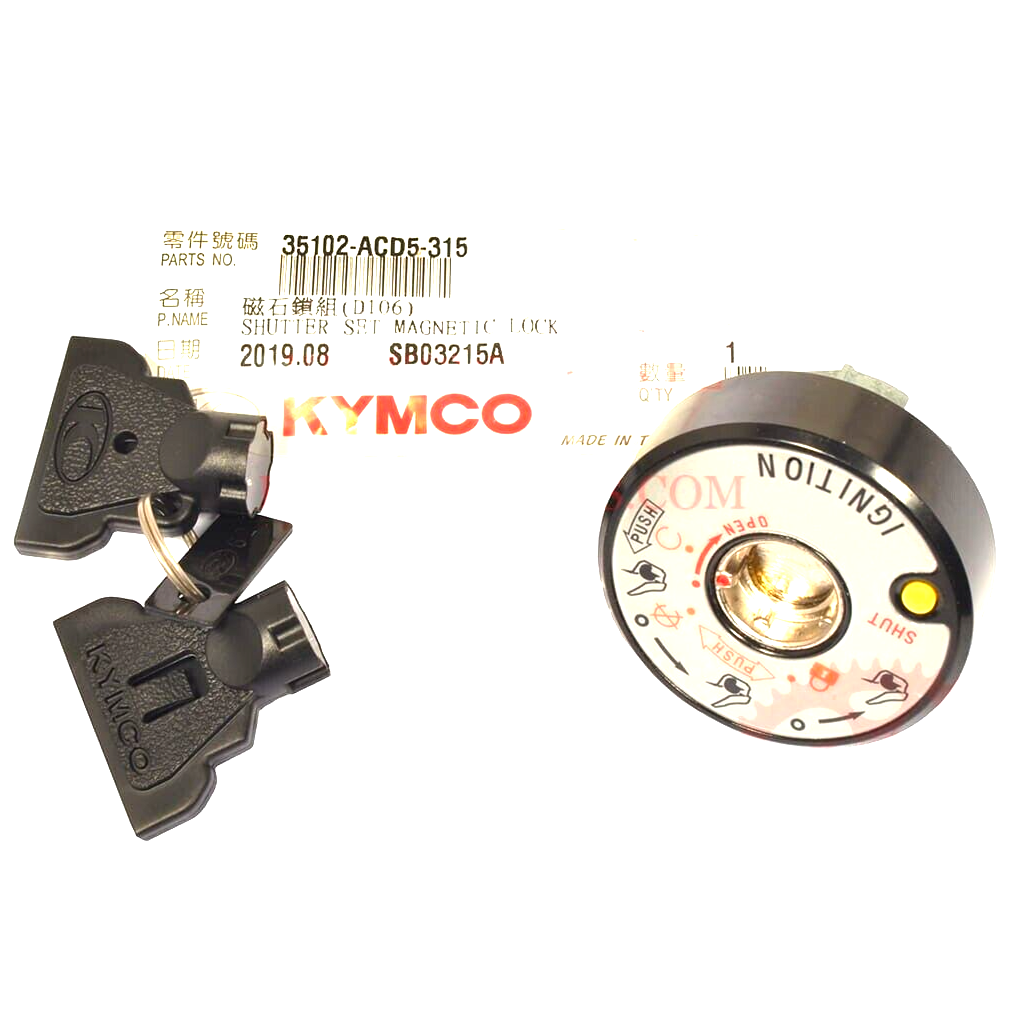KYMCO DOWNTOWN 350i SHUTTER MAGNETIC LOCK SET 35102-ACD5-315 (D106)