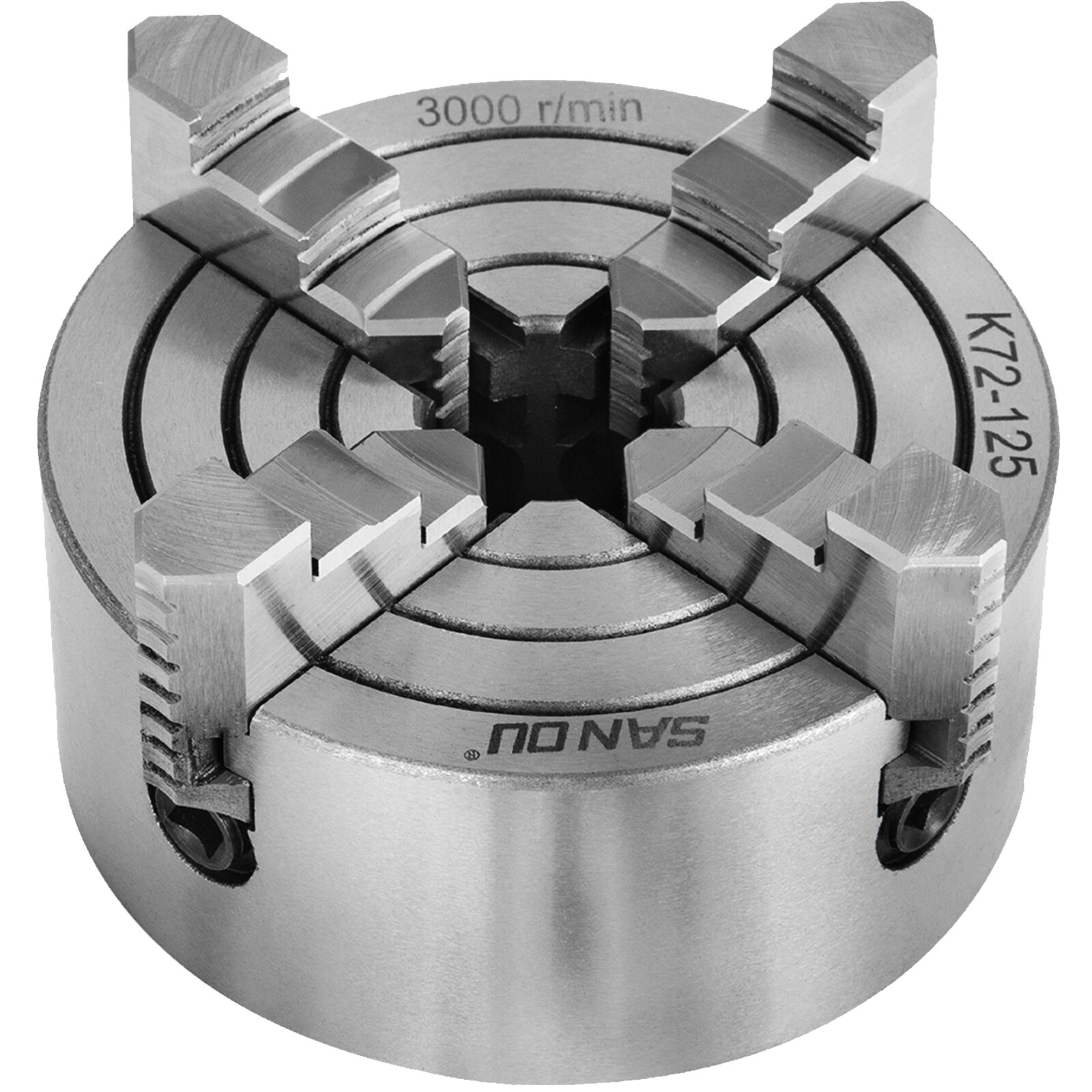 Mandrin Tour à Bois 4 Mâchoires Indépendantes - Modèle SANOU K72-100 - Ø 100 Mm, Alésage 25 Mm - Réversible Et Précis - 2