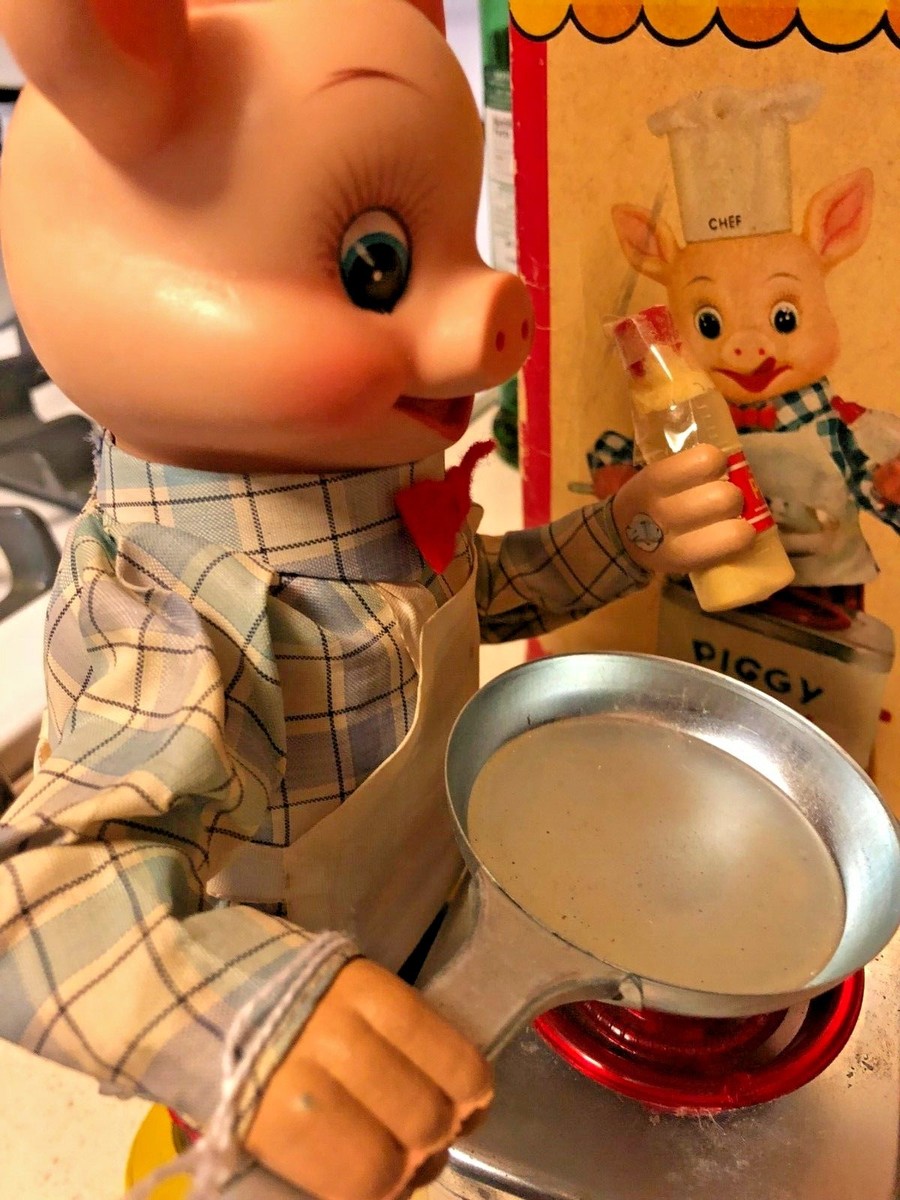 ピギーコック　リメイク版 ピギーコック 貴重 TOMY トミー PIGGY COOK リメイク版 ブリキ