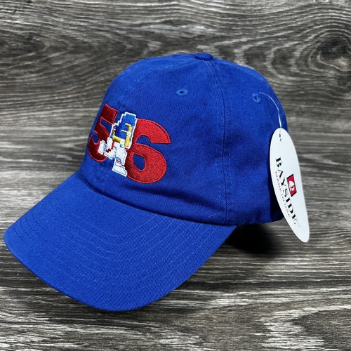 Bayside Throwback Champions Lawrence Taylor Tecmo Men's Blue Adjustable Dad Hat - Picture 2 of 7