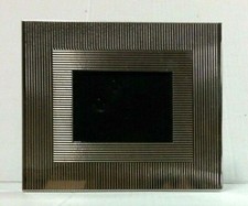 Silver Ribbed Modern Picture Photo Office Wedding Shower Baby Frame Stand