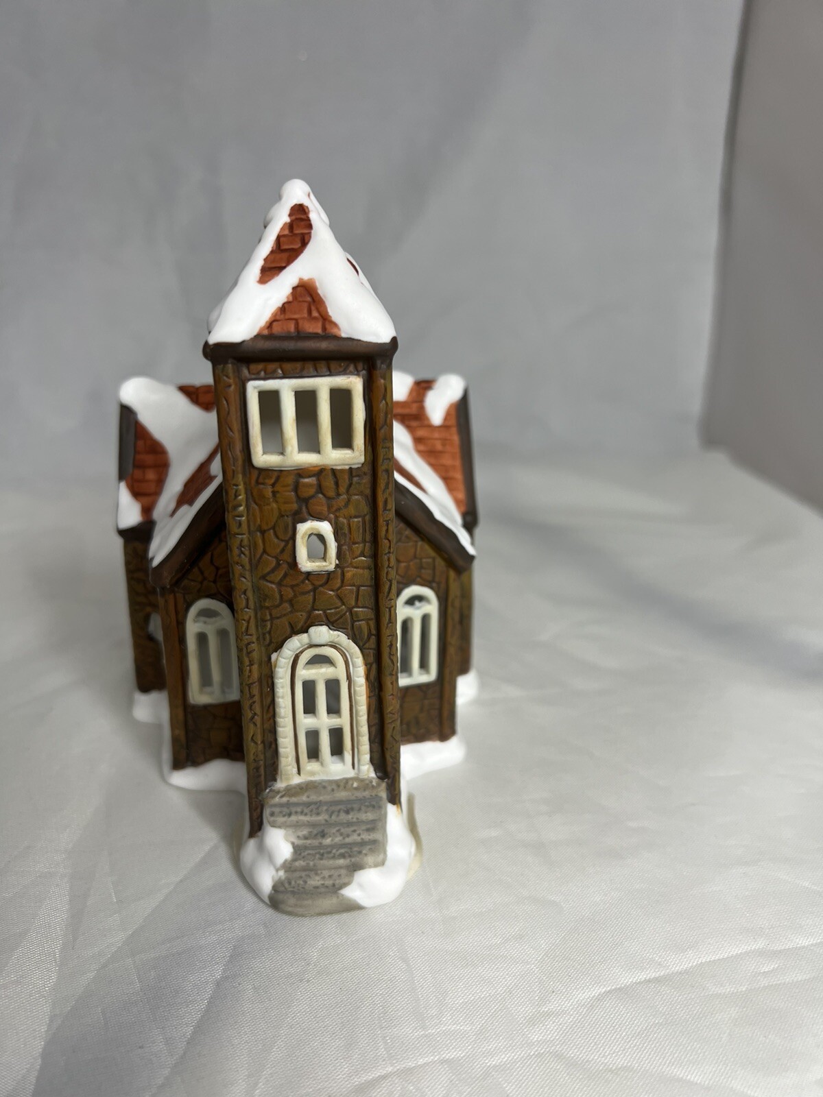 Christmas village /Candle holder Christmas church table piece decor seasonal NEW eBay