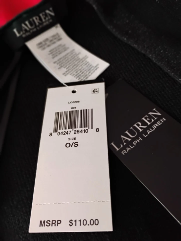 Envoltório/xale reversível metálico preto e prata Ralph Lauren tamanho único - Imagem 4 de 4