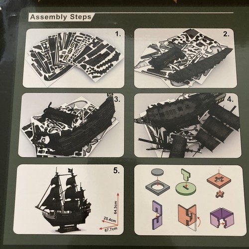 Pirate Queen Anne's Revenge Blackbeard's Ship LED Model 340 pieces BRAND NEW - Picture 7 of 7
