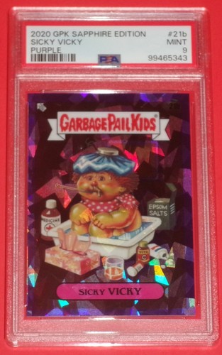 2020 Garbage Pail Kids Sapphire - 21b Sicky Vicky 'Purple' 09/10 * PSA 9  MINT