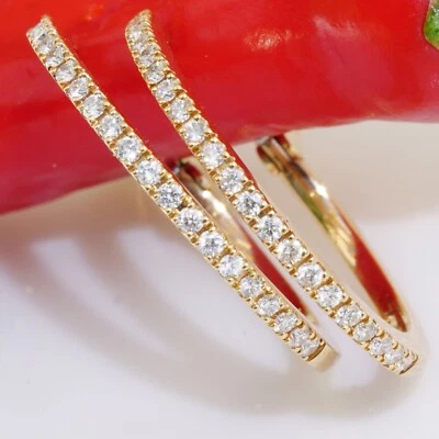 Brillant Creolen 750er Rosegold 0.37 ct Traditionsgoldschmiede Valenza...Lebensf - Bild 1 von 4