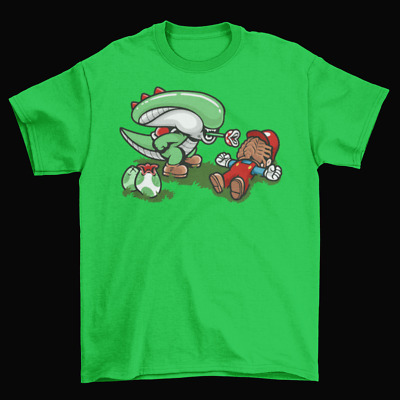 Yoshi Super Mario Bros. T-Shirt Mens Unisex Cotton Adult Size
