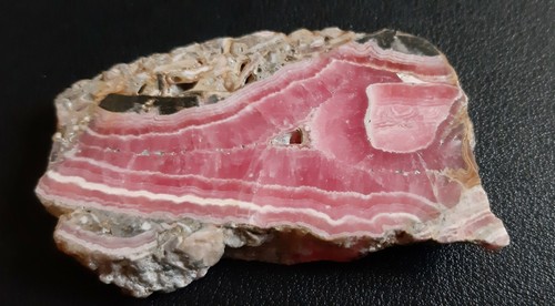 Rodochrosite, fetta, varietà Capillita, tagliata e lucidata, ottima qualità - Foto 6 di 8