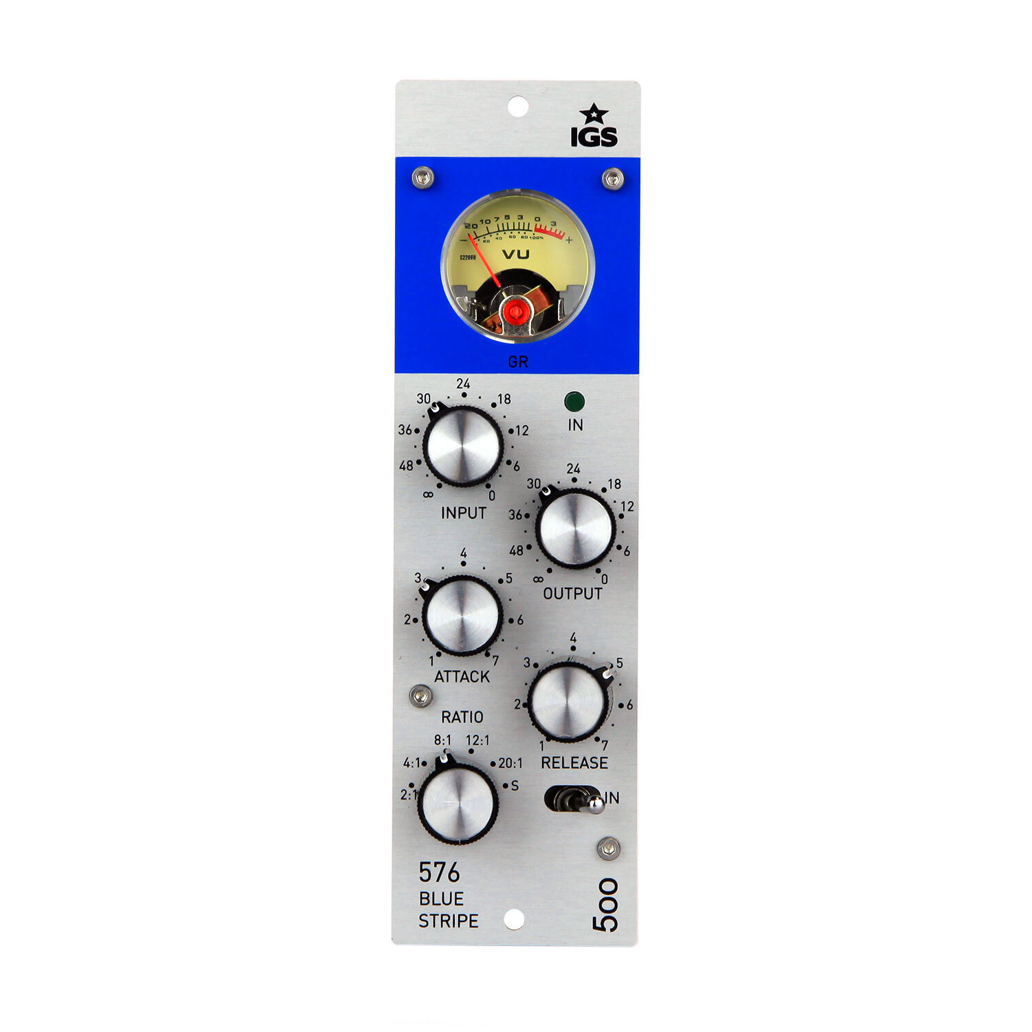 Полевой компрессор IGS Audio 576 Blue Stripe 500 серии в стиле 1176