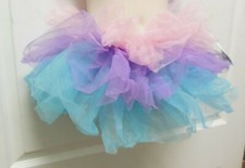 ruffled tap skirt small ch elastic waist tri color use as a tutu too dance