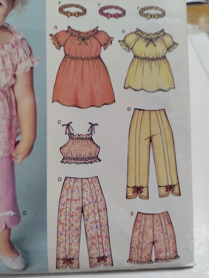 Dress Top Shorts Capri Pants 6M 1 2 3 4 Simplicity New Look 6258 Sewing Pattern - Image 3 of 4