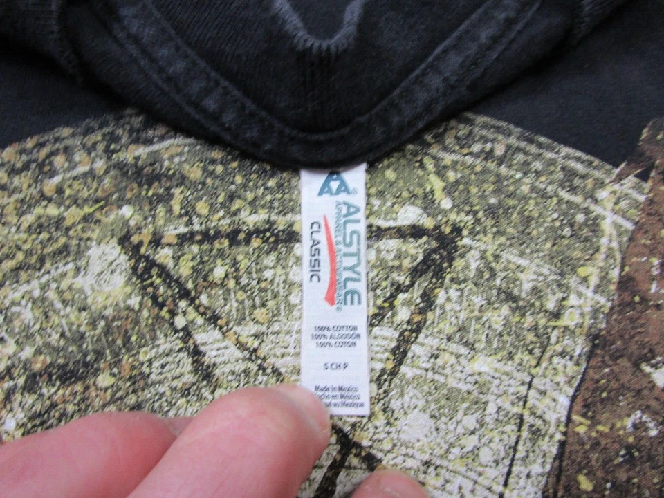 Camiseta vintage Y2K Goatwhore (S) banda de metal de lodo "A Haunting Curse" baño ácido Foto 4 de 4