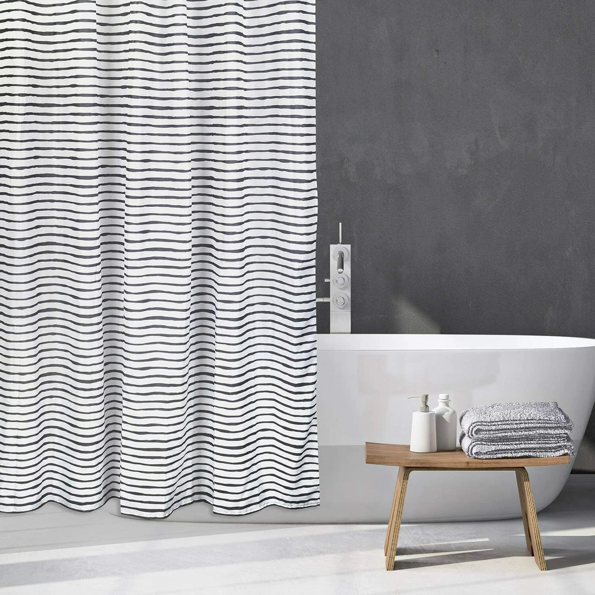 Modern grey shower sale curtain