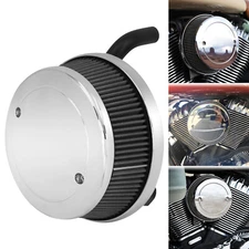 Chrome High Flow Air Filter Cleaner For Indian Chief Chieftain Roadmaster 14-21