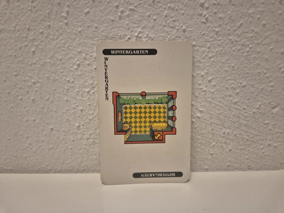 Cluedo Das klassische Detektiv-Spiel 1992 Ersatzteile: Karte Wintergarten - Bild 1 von 1