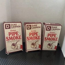 Duke Cannon 3 Pack Big Bar Soap Santa’s Pipe Smoke Made In USA Box Wear