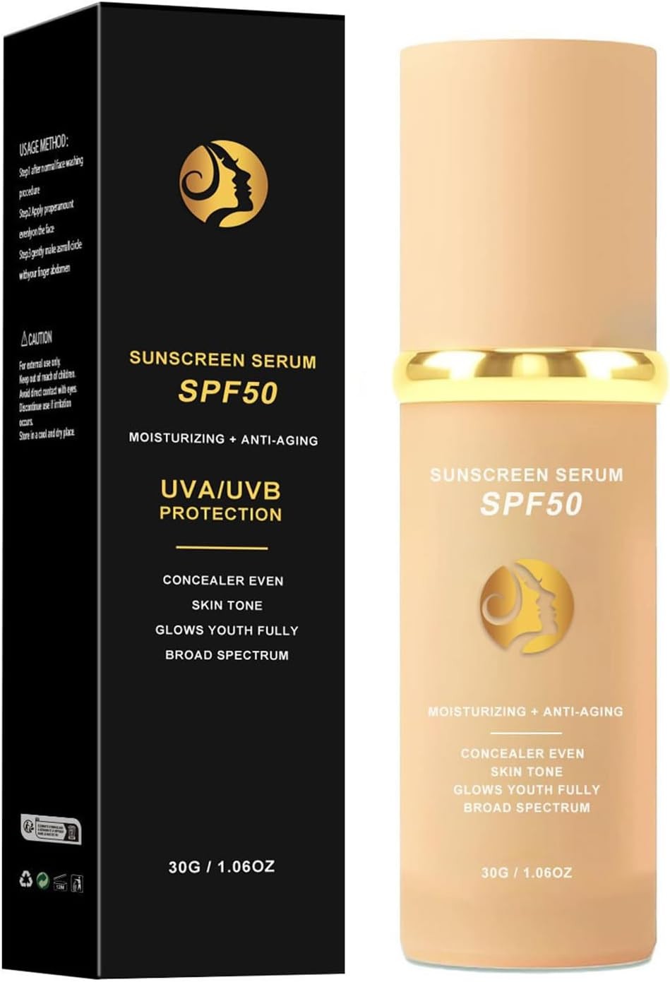 4 in 1 Foundation Liquid - Concealer and Moisturizer - Sunscreen Serum SPF50 -