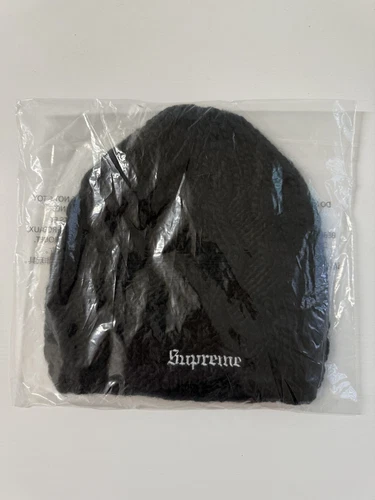 Bonnet tricot Supreme Block noir neuf commande confirmée