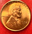 1952-S Lincoln Wheat Cent Penny GEM RED BU From an Original Bank Roll