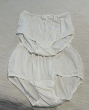 VINTAGE DIXIE BELLE GRANNY PANTYS SIZE 7 WHITE 2 Pair New