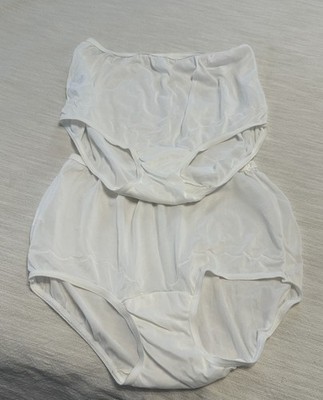 VINTAGE DIXIE BELLE  GRANNY PANTYS SIZE 7 WHITE 2 Pair New
