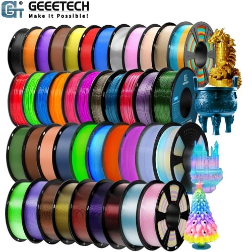 【Buy 6 Get 4 Free!Add 10】GEEETECH 3D Printer Filament 1KG PLA /ABS+/PETG/TPU US
