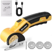 Cordless Scissors Cardboard Fabric Plastic Leather 3 Blades Shipping Tool Garage