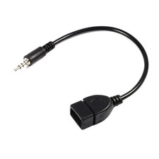 EIMSOAH 3.5mm Male Audio AUX Jack to USB 2.0 Type A Female OTG Cable, 100