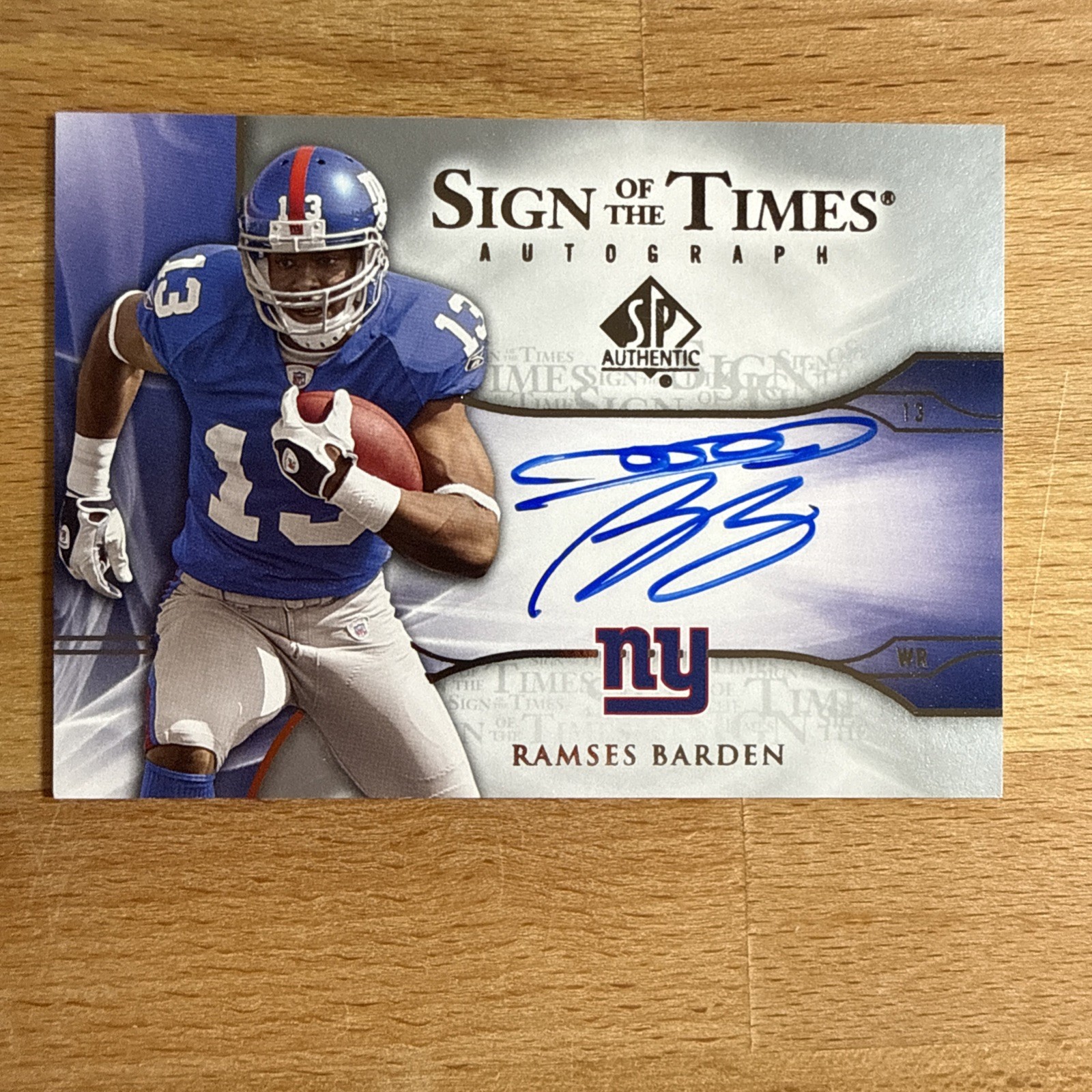 Ramses Barden SP Authentic Sign of the Times #STRB Base