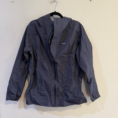 Patagonia Women's XL Slate Sky Rain Jacket Raincoat Smolder Blue 2022