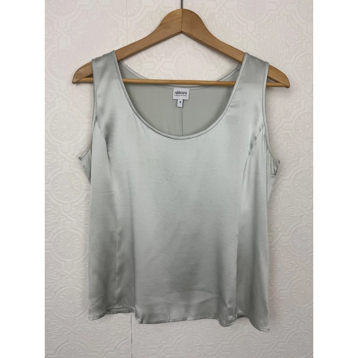 トップス ARMANI COLLEZIONI half zip silk tops Armani Collezioni Silk Blouse Tops for Women | Updated Oct 2026