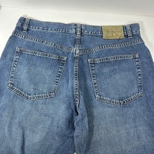 Calvin Klein Blue Denim Straight Leg Cotton 5 Pocket Jeans Mens Size 34x32