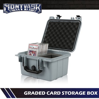 [50CT 150CT] Weatherproof Graded Card Storage Box Case Slab Holder Protector NEW