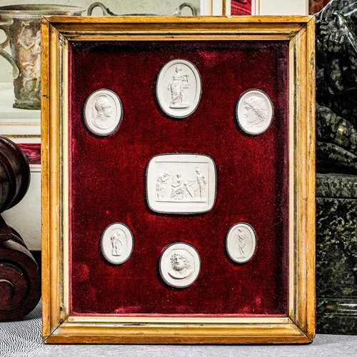 Stately Collection Antique Grand Tour Neoclassical Plaster Intaglios ...
