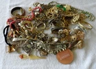 Junk Drawer Vtg Mod Costume Jewelry Tangled Metal 6 Lb Lot Mixed Craft